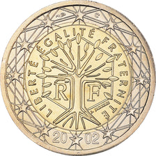 França, 2 Euro, 2002, Paris, BU, MS(65-70), Bimetálico, Gadoury:8., KM:1289
