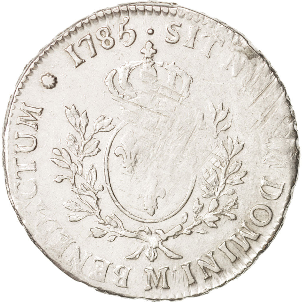 France, Louis XVI, Écu aux branches d'olivier, 1785, Toulouse,VF(20-25),KM564.10