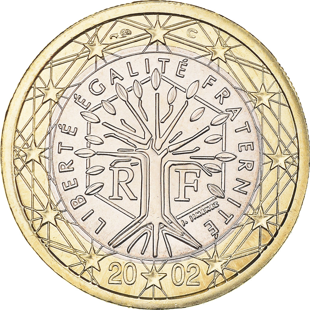 France, Euro, 2002, Paris, FDC, Bimétallique, KM:1288