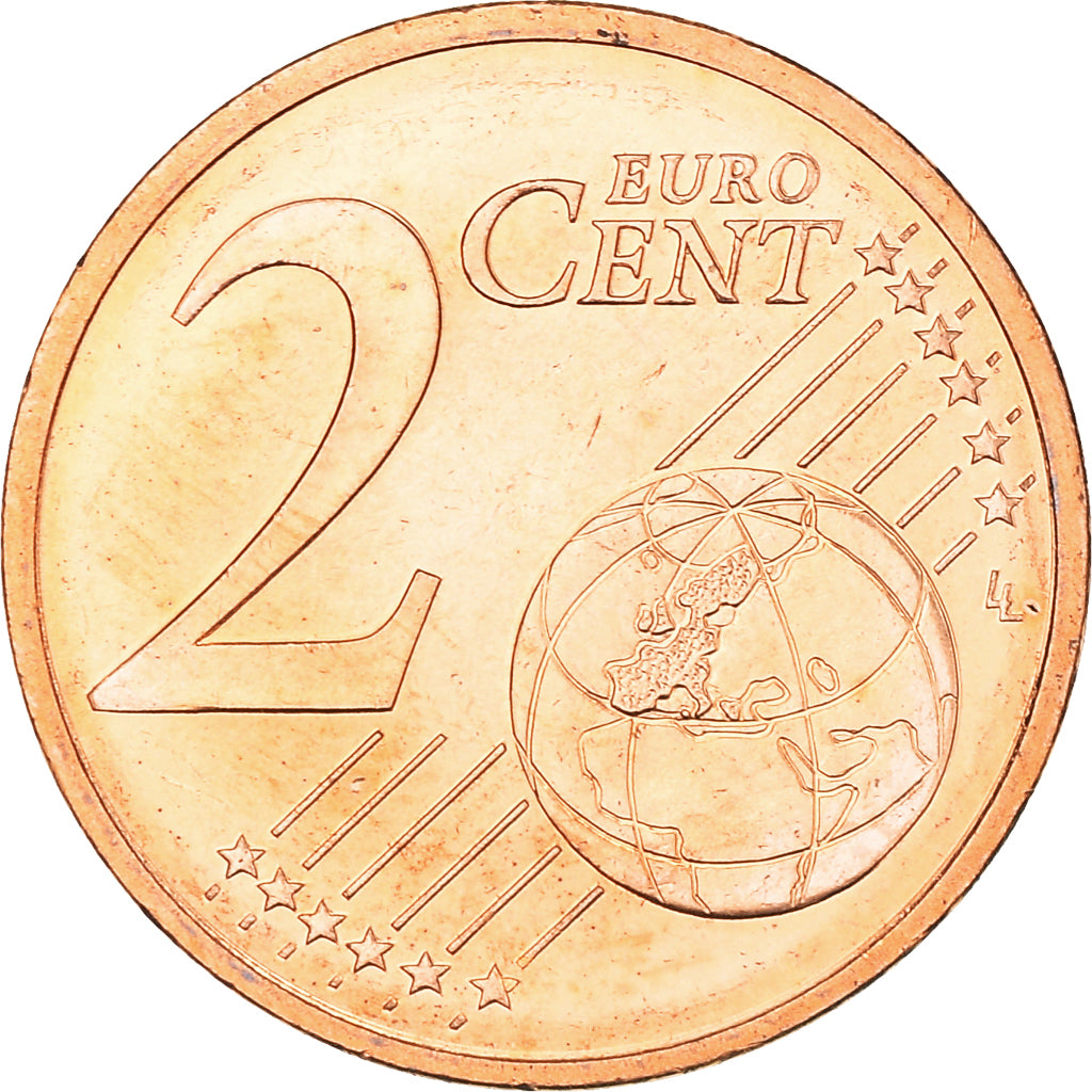 France, 2 Euro Cent, 2002, Paris, MS(65-70), Copper Plated Steel, KM:1283