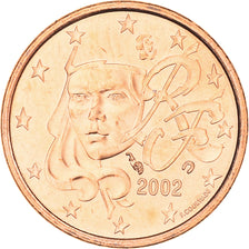 Francia, Euro Cent, 2002, FDC, Acciaio placcato rame, KM:1282
