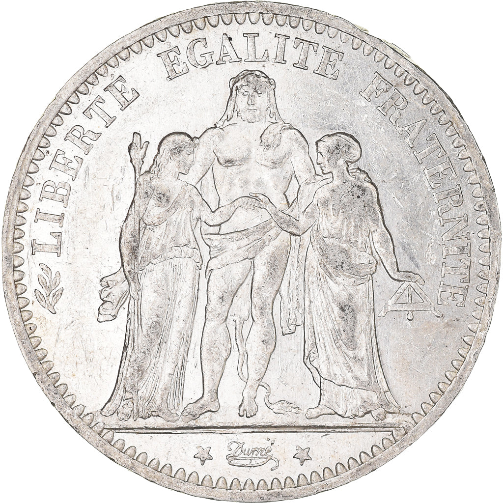 Coin, France, Hercule, 5 Francs, 1875, Paris, Petit A, EF(40-45), Silver