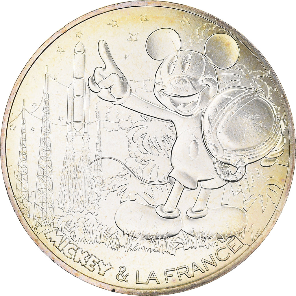 Francia, 10 Euro, Mickey compte à rebours, 2018, Paris, FDC, Argento
