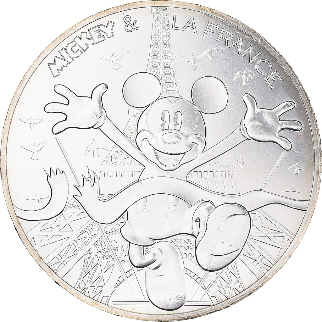 France, 10 Euro, Mickey aux pieds de la dame de fer, 2018, Paris, MS(65-70)
