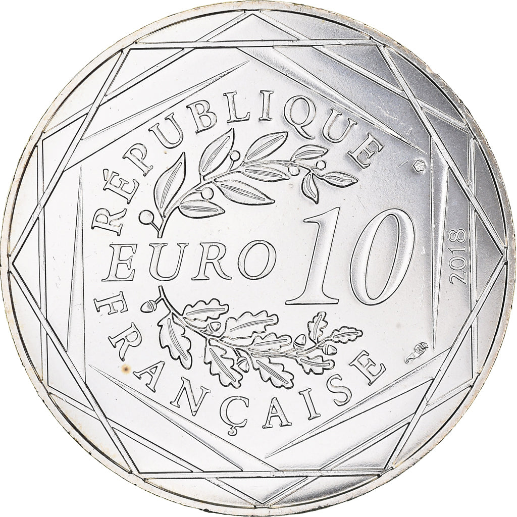 France, 10 Euro, Mickey aux pieds de la dame de fer, 2018, Paris, MS(65-70)