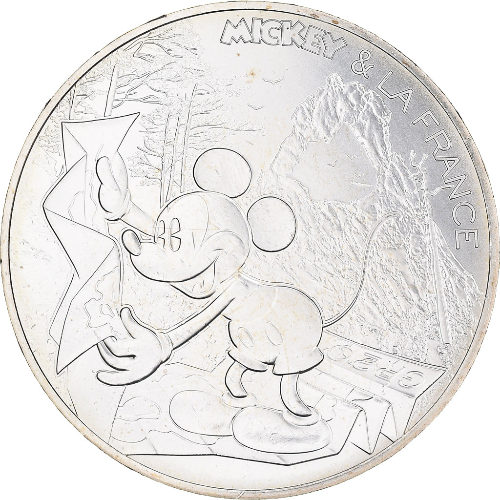 Francia, 10 Euro, Mickey balade de toute beauté, 2018, Paris, FDC, Argento
