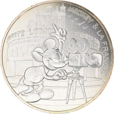 France, 10 Euro, Mickey silence on tourne, 2018, Paris, FDC, Argent