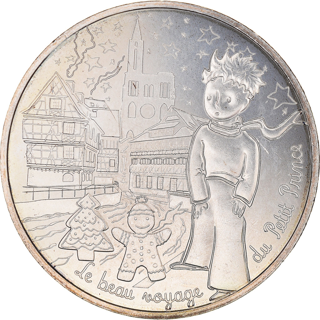 Francia, Monnaie de Paris, 10 Euro, Le Petit Prince (au marché de Noël), 2016