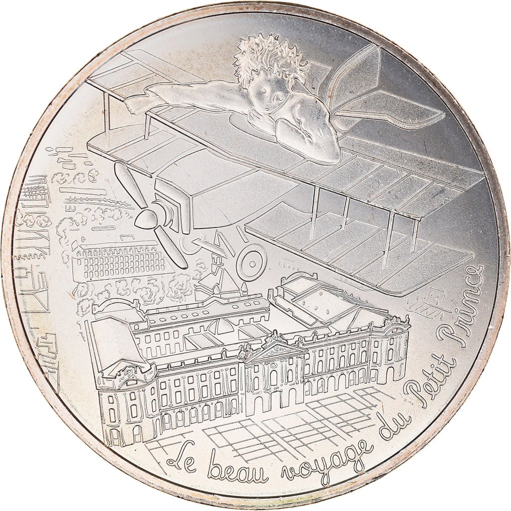 Frankreich, Monnaie de Paris, 10 Euro, Le Petit Prince en avion, 2016, Jeunesse