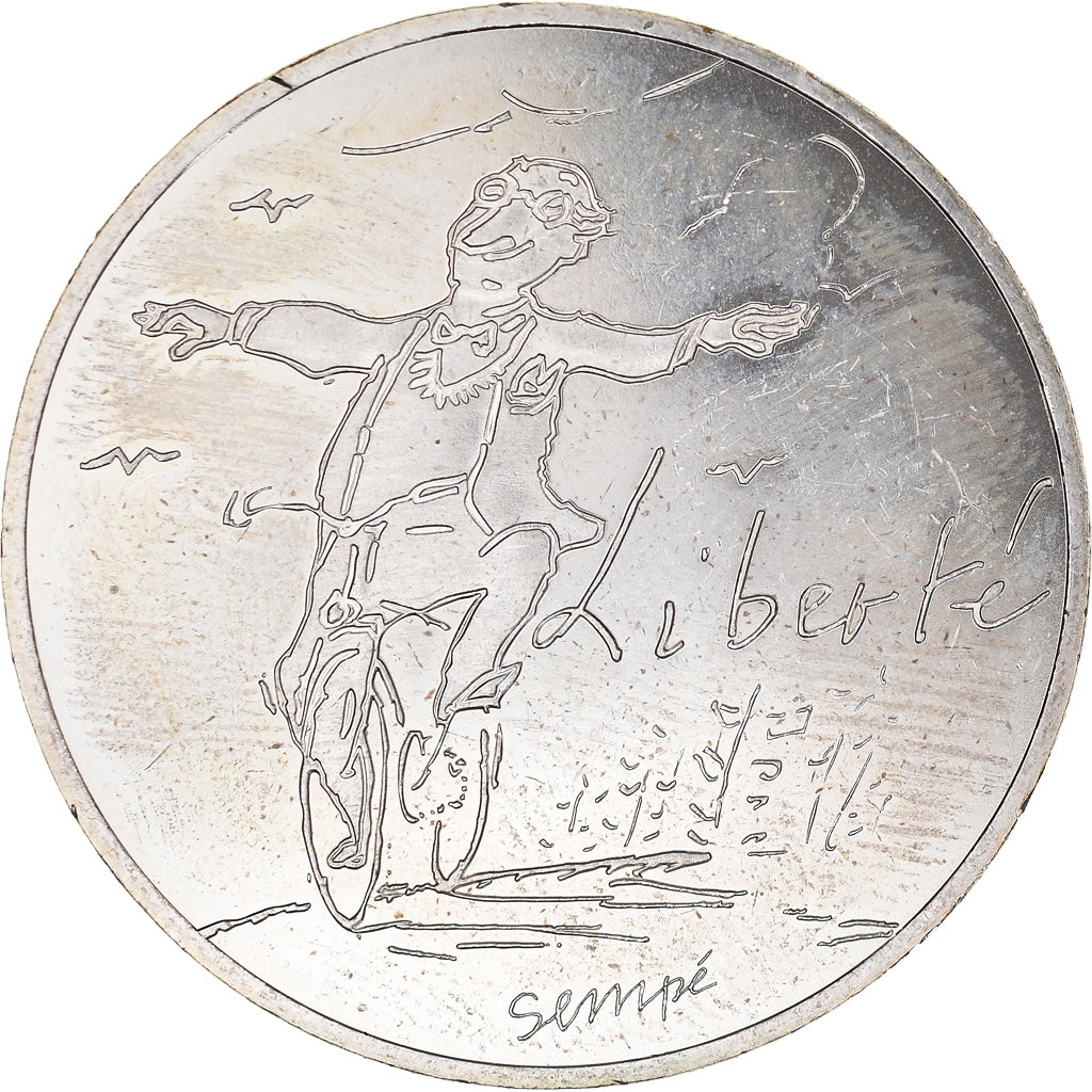 France, 10 Euro, Monnaie de Paris, Sempé - Printemps - Liberté, 2014, Paris