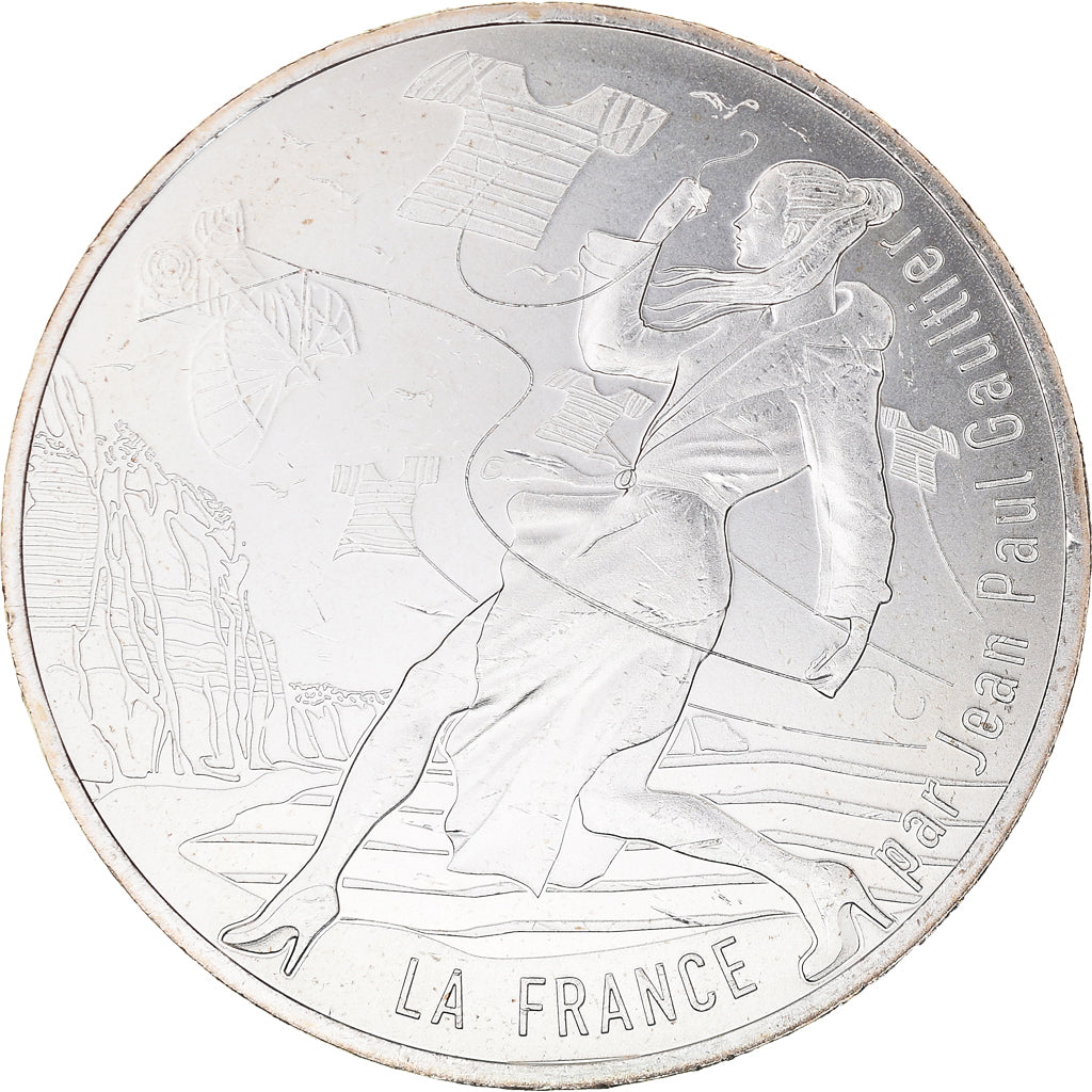 France, 10 Euro, Jean Paul Gaultier, 2017, 18, MS(65-70), Silver