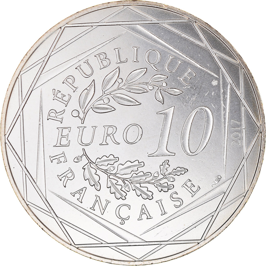 Francia, 10 Euro, Jean Paul Gaultier, 2017, 7, FDC, Argento