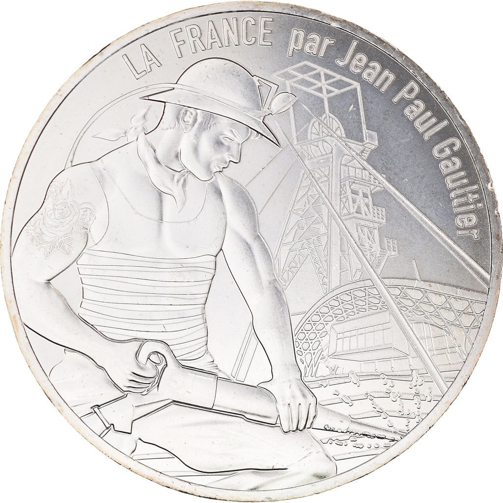 France, 10 Euro, Jean Paul Gaultier, 2017, 14, MS(65-70), Silver