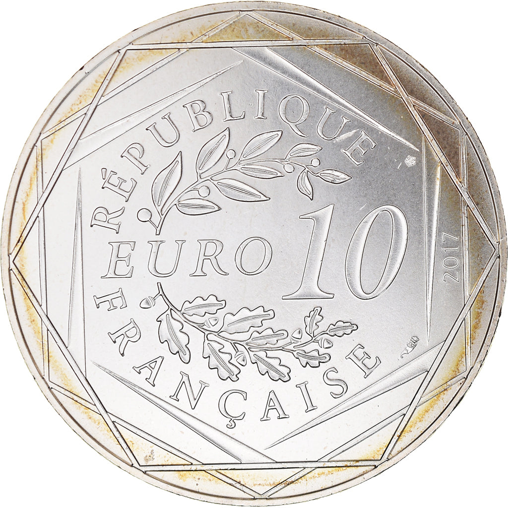 Francia, 10 Euro, Jean Paul Gaultier, 2017, 6, FDC, Argento