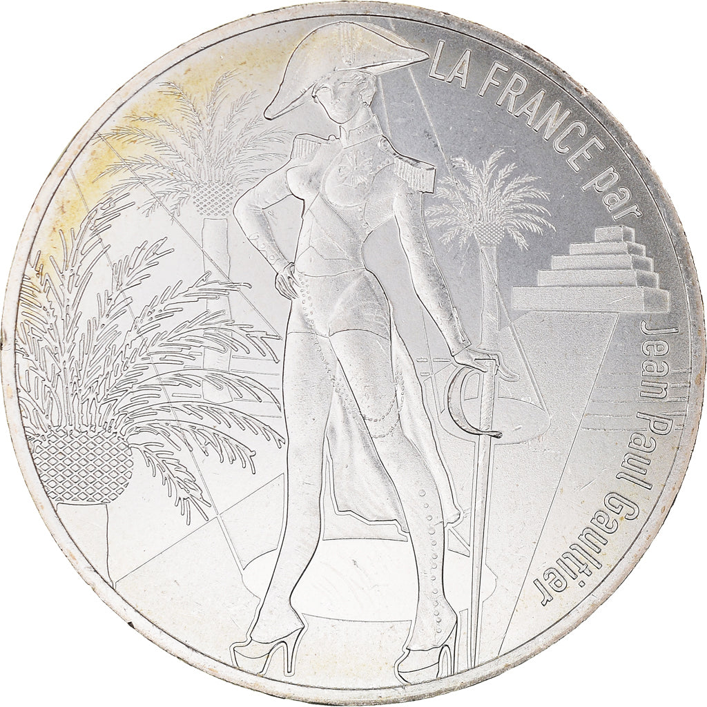 France, 10 Euro, Jean Paul Gaultier, 2017, 5, MS(65-70), Silver