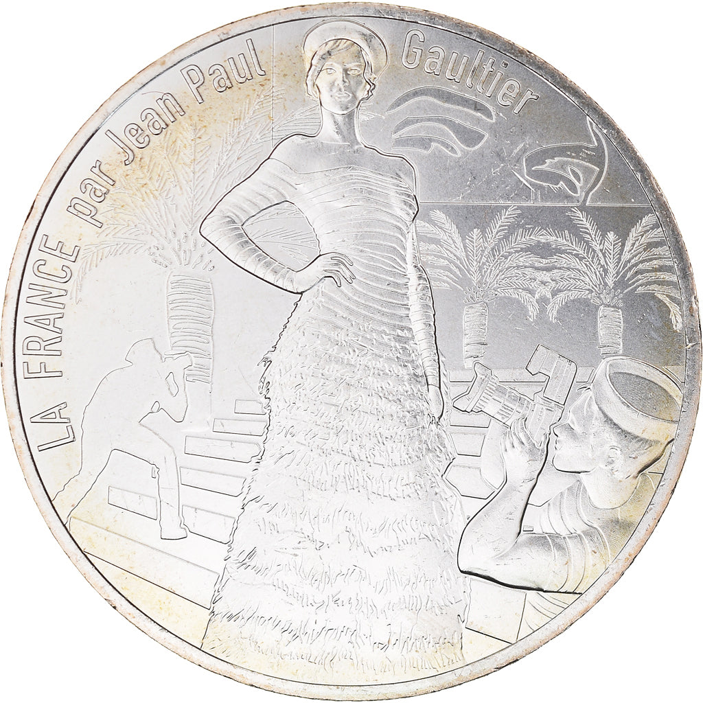 Frankreich, 10 Euro, Jean Paul Gaultier, 2017, 22, STGL, Silber