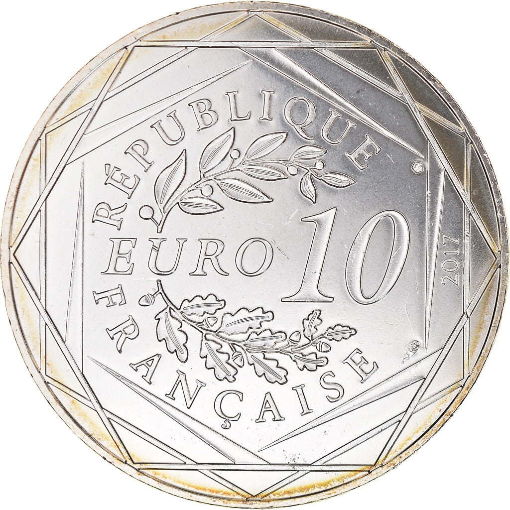 Francja, 10 Euro, Jean Paul Gaultier, 2017, 24, MS(65-70), Srebro