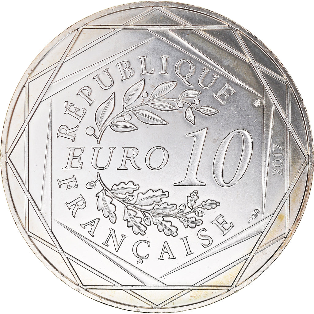 Francia, 10 Euro, Jean Paul Gaultier, 2017, 19, FDC, Plata