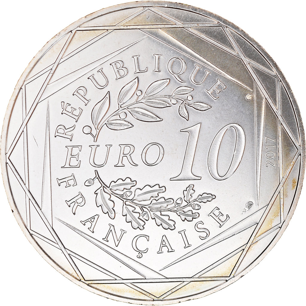 France, 10 Euro, Jean Paul Gaultier, 2017, 16, MS(65-70), Silver