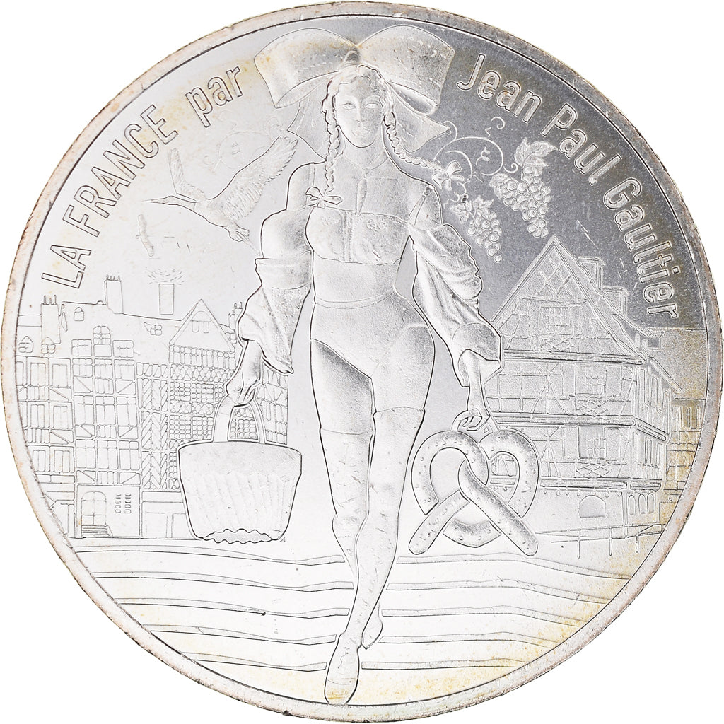 France, 10 Euro, Jean Paul Gaultier, 2017, 15, MS(65-70), Silver