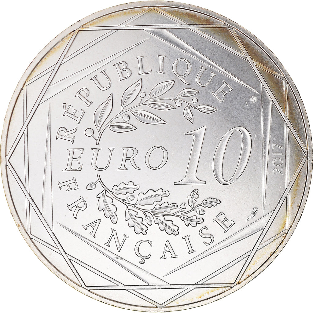 France, 10 Euro, Jean Paul Gaultier, 2017, 12, MS(65-70), Silver