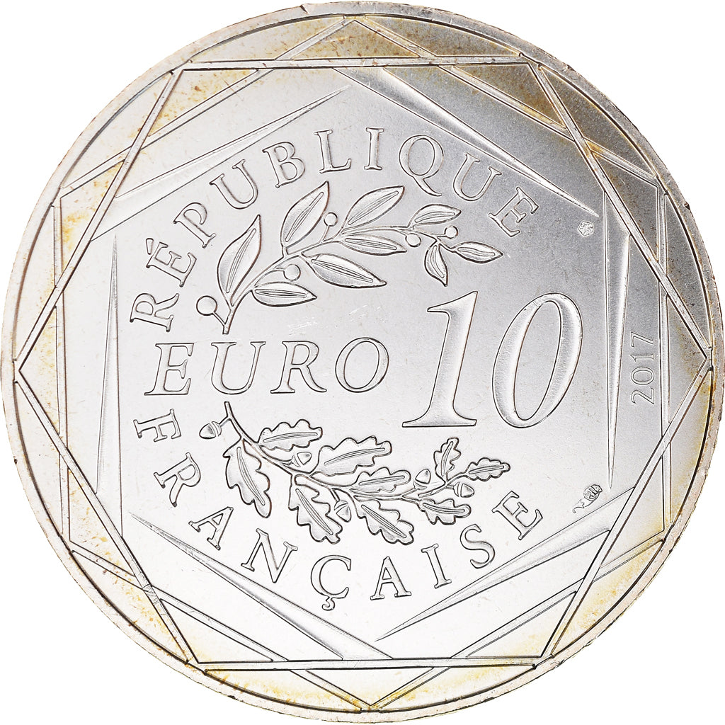 Francia, 10 Euro, Jean Paul Gaultier, 2017, 11, FDC, Argento