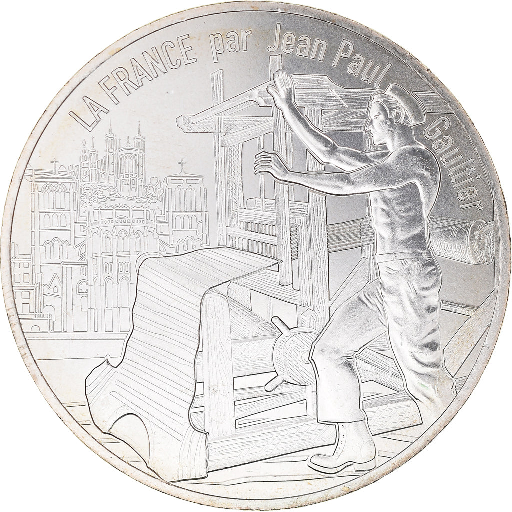 Francia, Monnaie de Paris, 10 Euro, Jean-Paul Gaultier (Lyon la lumineuse)