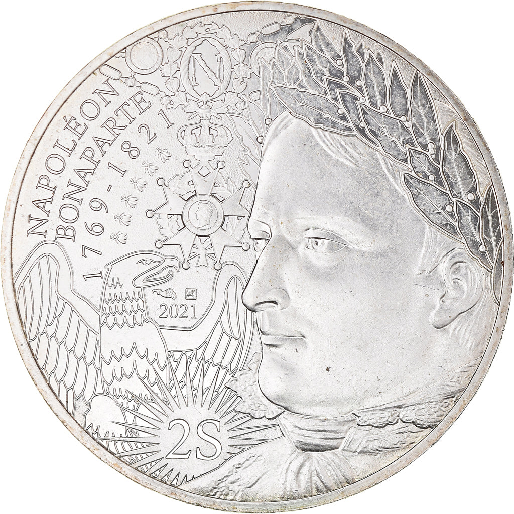Francia, 10 Euro, 200 Ans de la Mort de Napoléon, 2021, SPL, Argento