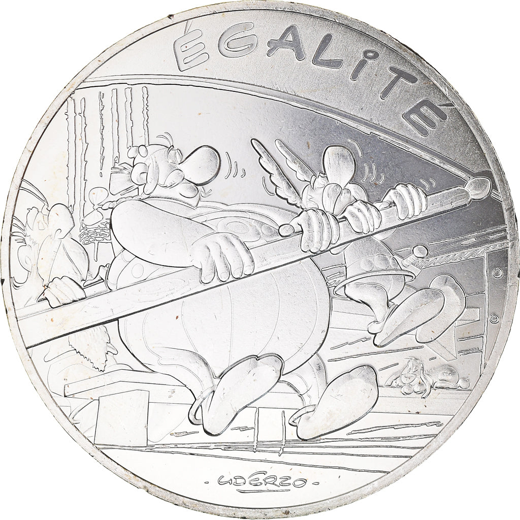 Francia, Monnaie de Paris, 10 Euro, Astérix Égalité (Jeux Olympiques), 2015