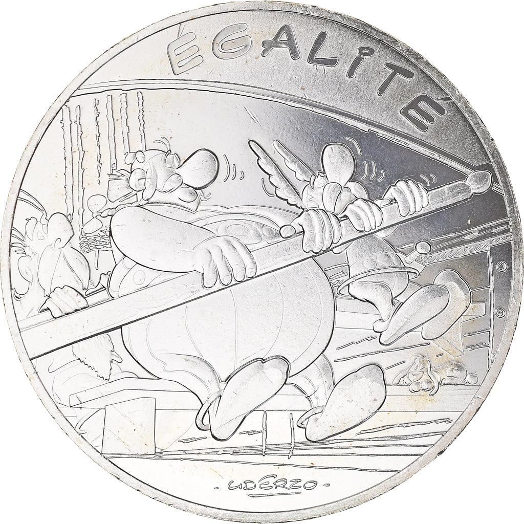 Francia, Monnaie de Paris, 10 Euro, Astérix Égalité (Jeux Olympiques), 2015