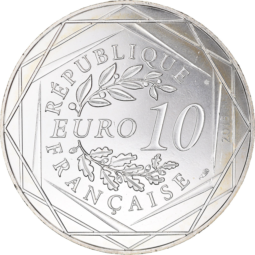 Francia, Monnaie de Paris, 10 Euro, Astérix Égalité (Jeux Olympiques), 2015