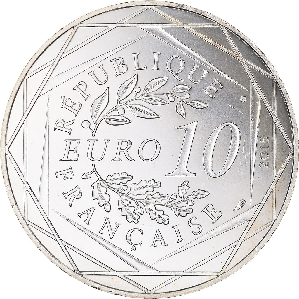 Francia, 10 Euro, Astérix - Fraternité - Chez les Belges, 2015, Paris, B.D