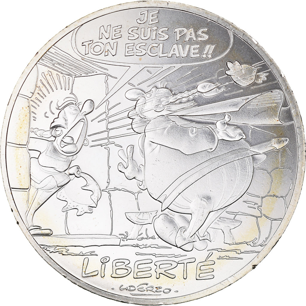 France, Monnaie de Paris, 10 Euro, Astérix Liberté (La rose et le glaive)