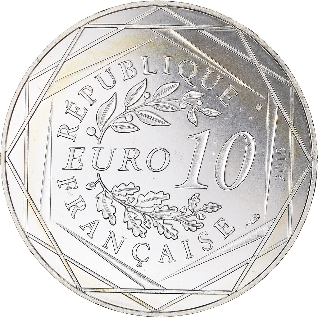 Francia, 10 Euro, Astérix Liberté (La rose et le glaive), 2015, Paris, B.D
