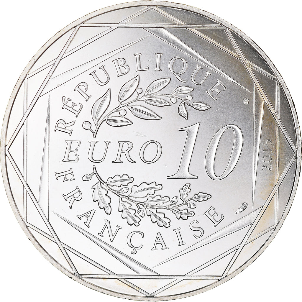 France, 10 Euro, Astérix Liberté (La rose et le glaive), 2015, Paris, B.D