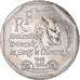 Moeda, França, René Cassin, 2 Francs, 1998, MS(63), Níquel, KM:1213