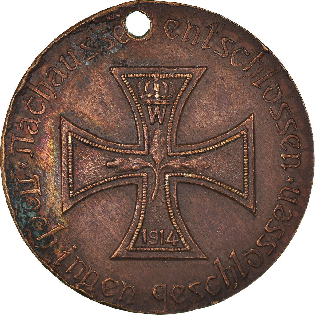 França, Medal, Parade des Troupes Allemandes à Paris, História, 1914