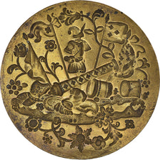 Francia, medaglia, Sceau, instruments de Guerre, BB, Ottone