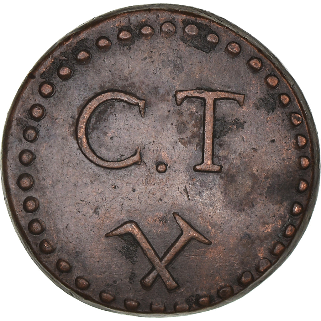 France, Jeton, Mines d'Aniche, 12 Sous, AU(55-58), Copper