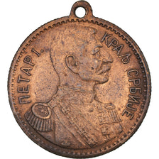 Serbien, Medaille, Pierre Ier, SS+, Kupfer