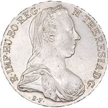 Coin, Austria, Joseph II, Thaler, 1780, Vienna, MS(60-62), Silver, KM:T1