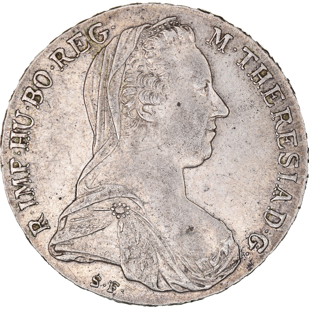 Monnaie, Autriche, Joseph II, Thaler, 1780, Vienna, TTB+, Argent, KM:T1