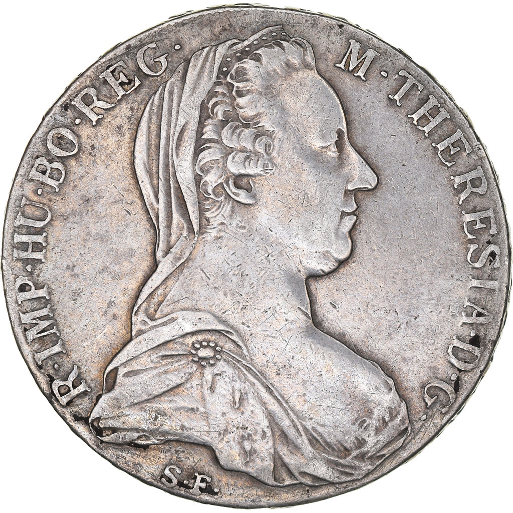Moneda, Austria, Joseph II, Thaler, 1780, Vienna, MBC+, Plata, KM:T1
