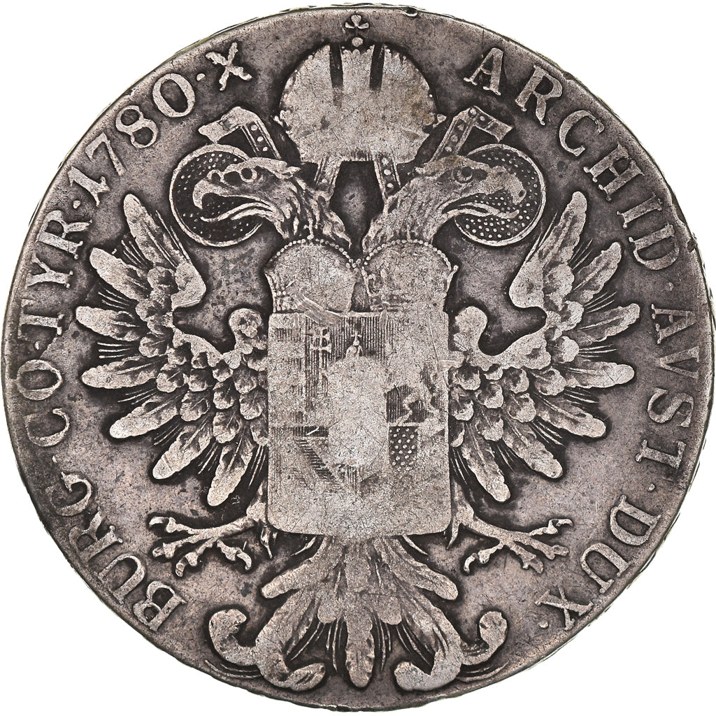 Coin, Austria, Joseph II, Thaler, 1780, Vienna, EF(40-45), Silver, KM:T1