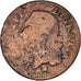 Moneta, Francia, Louis XVI, Sol ou sou, Sol, 1783, Bordeaux, B+, Rame, KM:578.8