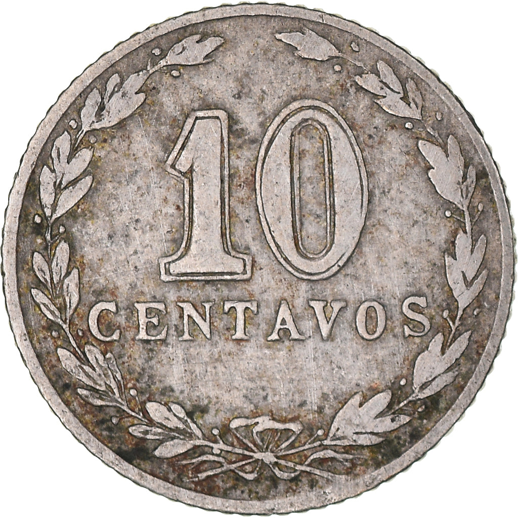 Coin, Argentina, 10 Centavos, 1897, EF(40-45), Copper-nickel, KM:35