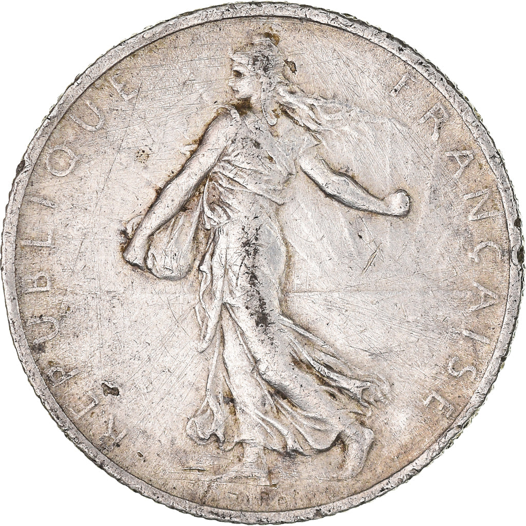 Münze, Frankreich, Semeuse, 2 Francs, 1914, Castelsarrasin, S, Silber