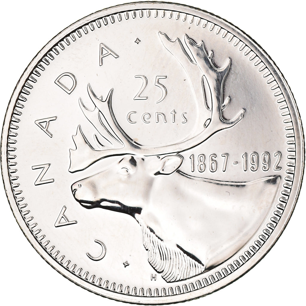 Moneta, Canada, Elizabeth II, 25 Cents, 1992, Royal Canadian Mint, Ottawa, SPL