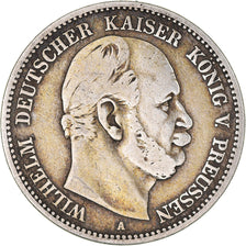 Coin, German States, PRUSSIA, Wilhelm I, 2 Mark, 1876, Berlin, VF(30-35)