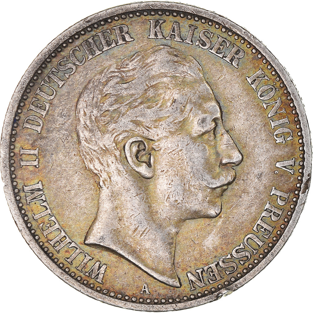 Moneta, Stati tedeschi, PRUSSIA, Wilhelm II, 2 Mark, 1903, Berlin, BB+, Argento